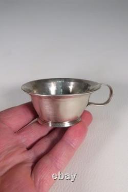 ANTIQUE TASTEVIN CUP SOLID SILVER GENERAL FARMERS 18TH CENTURY
