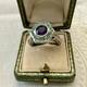 Amethyst, Opal, Solid Silver, Sublime Antique Ring, Chiseling