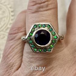 Amethyst, Opal, Solid Silver, Sublime Antique Ring, Chiseling