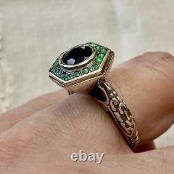 Amethyst, Opal, Solid Silver, Sublime Antique Ring, Chiseling