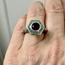 Amethyst, Opal, Solid Silver, Sublime Antique Ring, Chiseling