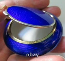 Ancien Box Emale Argent Emales 60 MM 65.9 G Sterling Silver Enamelled Box