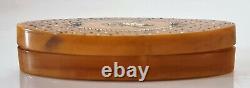 Ancienne Moches Box Cornal Vessel Blond Or Hirondelle Massive Xviiie