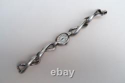 Ancienne Montre Flamor Incabloc Solid Silver Bracelet