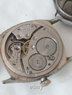 Ancienne Omega Military Watch Ww1 Solid Silver Waltham Military Watch