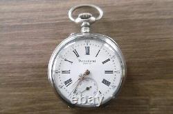 Ancienne Watch A Gosset Détouche Paris Movement Lecoultre In Solid Silver