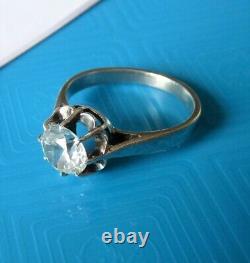 Ancient Ancient Jewel Old Jewel Ring Ring Solitaire Diamond Pierre Du Rhin