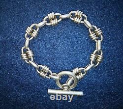 Ancient And Very Rare Hermes Bracelet In Solid Silver (925/ )