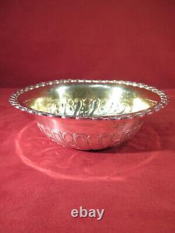 Ancient Beautiful Silver Plated Solid Silver Vermeil Serving Bowl from Odiot Paris