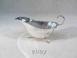 Ancient Beautiful Small English Solid Silver Sauce Boat Art of the Table