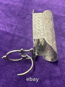 Ancient Belt Buckle Silver Massive Orientalist Berber Ethnic Object