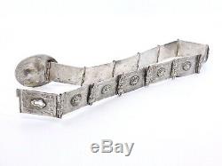 Ancient Belt In Sterling Silver Empire Ottoman Xixeme Coat Of Arms