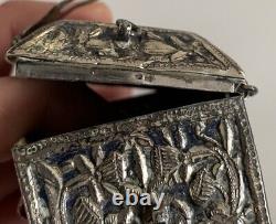 Ancient Berber Niello Silver Box