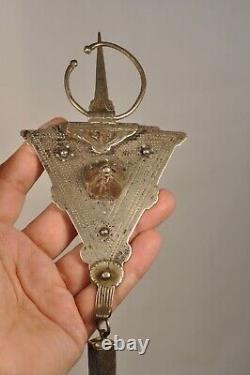 Ancient Berber Silver Ethnic Brooch Set