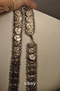 Ancient Berber Solid Silver Ethnic Necklace