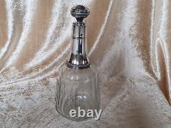 Ancient Carafe A Decanter Crystal Baccarat Mount Silver Massive