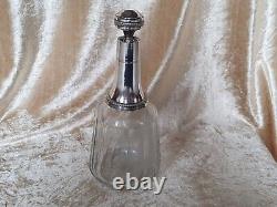 Ancient Carafe A Decanter Crystal Baccarat Mount Silver Massive