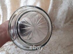 Ancient Carafe A Decanter Crystal Baccarat Mount Silver Massive