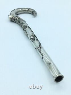Ancient Chinese Umbrella Apple In Solid Silver