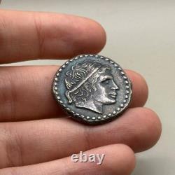 Ancient Greek Roman Coin in Solid Silver in Good Condition