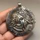 Ancient Greek-roman King Pendant Amulet In Solid Silver