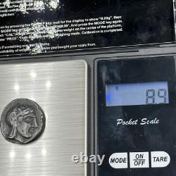 Ancient Greek coin Athena in solid silver tetradrachm Circa 449-413 BC