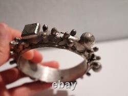 Ancient Hinged Bracelet from Nomadic Mauresque or Berber Tribe MIZAM