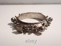 Ancient Hinged Bracelet from Nomadic Mauresque or Berber Tribe MIZAM