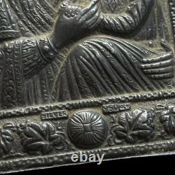 Ancient Icon in Solid Silver 950 & Russia