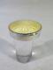 Ancient Joile Round Box A Silver Pills Massif Email Yellow 1930 Art Deco