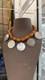 Ancient Large Kabyle Berber Necklace In Solid Silver & Amber With A 1780 Thaler Coin