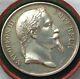 Ancient Medal Of Napoleon Iii Emperor 1864 By Bar In Sterling Silver