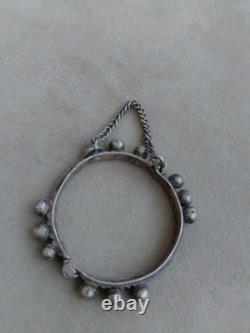 Ancient Moroccan Berber Bracelet in Solid Silver