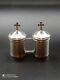 Ancient Pair Of Os-sc Solid Silver Hallmarked Holy Oil Lamps