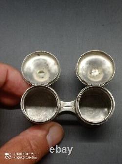 Ancient Pair of OS-SC Solid Silver Hallmarked Holy Oil Lamps