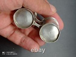 Ancient Pair of OS-SC Solid Silver Hallmarked Holy Oil Lamps