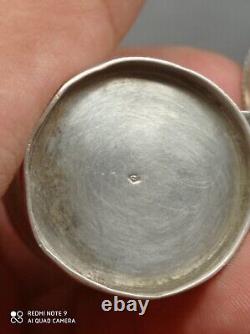 Ancient Pair of OS-SC Solid Silver Hallmarked Holy Oil Lamps