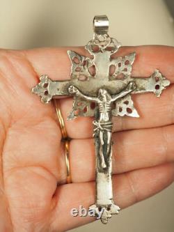 Ancient Regional Cross Antique Silver Cross Pendant