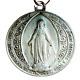 Ancient Religious Miraculous Medal 1830 Signed Penin Solid Silver Hallmark