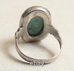Ancient Ring Ring In Argent And Old Scarab Egypt Silver Ring