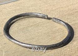 Ancient Roman Bronze Bracelet, 1st-2nd Century AD, Solid Silver