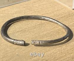 Ancient Roman Bronze Bracelet, 1st-2nd Century AD, Solid Silver