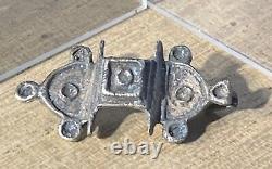 Ancient Roman Fibula, Solid Silver, 2nd-3rd century AD, with traces of enamels