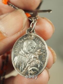 Ancient Rosary Solid Silver Red Coral Provence Antique Silver Coral Rosary