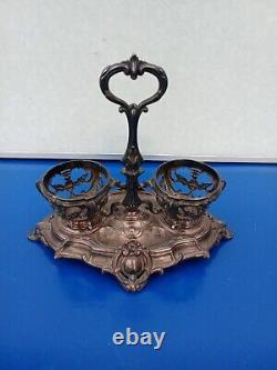 Ancient Servant Oil and Vinegar in Solid Silver Minerva Mark 204 Grams