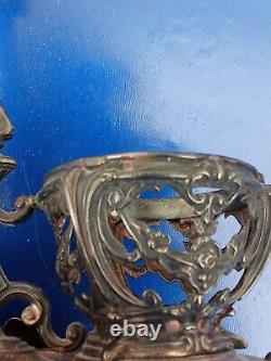Ancient Servant Oil and Vinegar in Solid Silver Minerva Mark 204 Grams