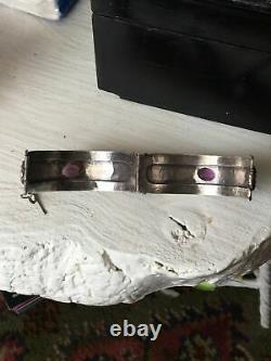 Ancient Silver Berber Bracelet Ancient Mauresque Kabyle 19th In Ethnic Silver