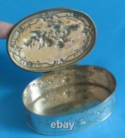 Ancient Silver Box Massive Angelots Love Attribute Angels Silver Box