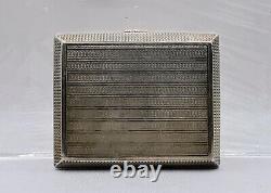 Ancient Silver Box Or Cigarette Case Art Deco Style 110gr