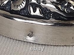 Ancient Silver Plated Sprinkler 800 Mark Eastern Maghreb Art Perfume Bottle